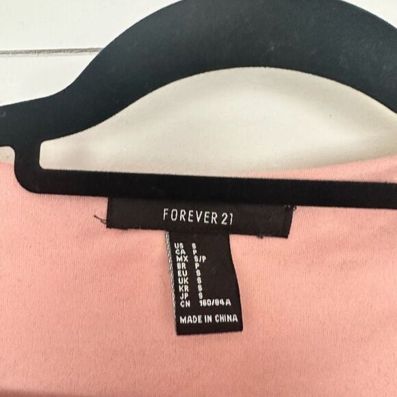 Forever 21 Women’s Small Pink Lace Mini Dress Lace Up - Picture 2 of 5